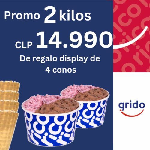 Promocion 2 Kilos+Display 4 conos
